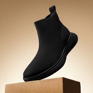 Vivaia Round Toe Slip On Sneaker Boot Urban Boots Chelsea Knit Sock Booties